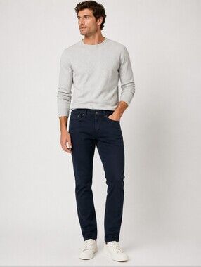 DL1961 Russell Slim Straight Jeans 36x32 Berlin Blue Stretch Denim